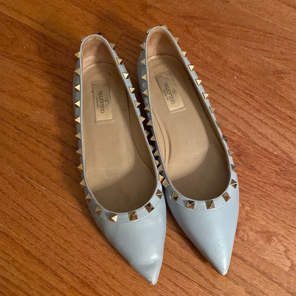 Valentino rockstud flats size 38